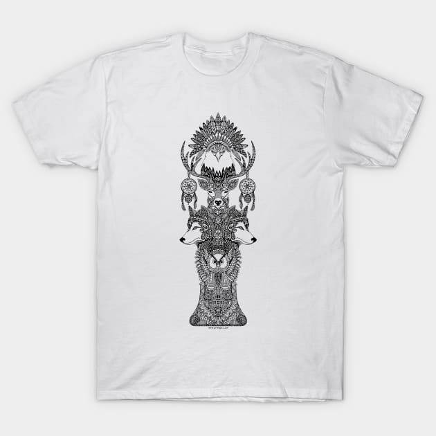 Indian Totem T-Shirt by Art_et_Be